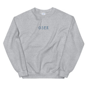Oser Logo – Embroidery Sweatshirt (Misty Grey)