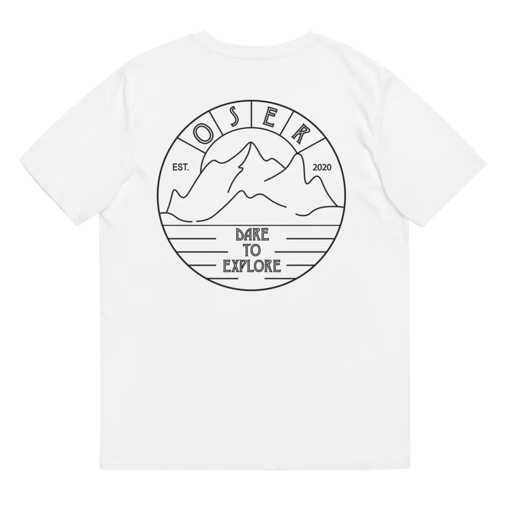 Limited Edition “Explore The Mountains” Tee (Snow White)
